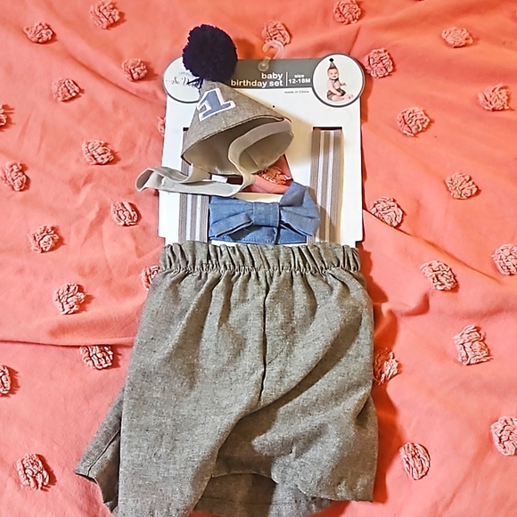 Baby's first 1st birthday set party hat - Picture 1 of 2